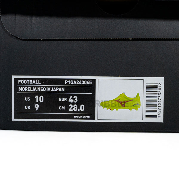 KING OF DRIBBLE Sepatu Bola Mizuno Morelia Neo IV Japan P1GA243045 Original BNIB