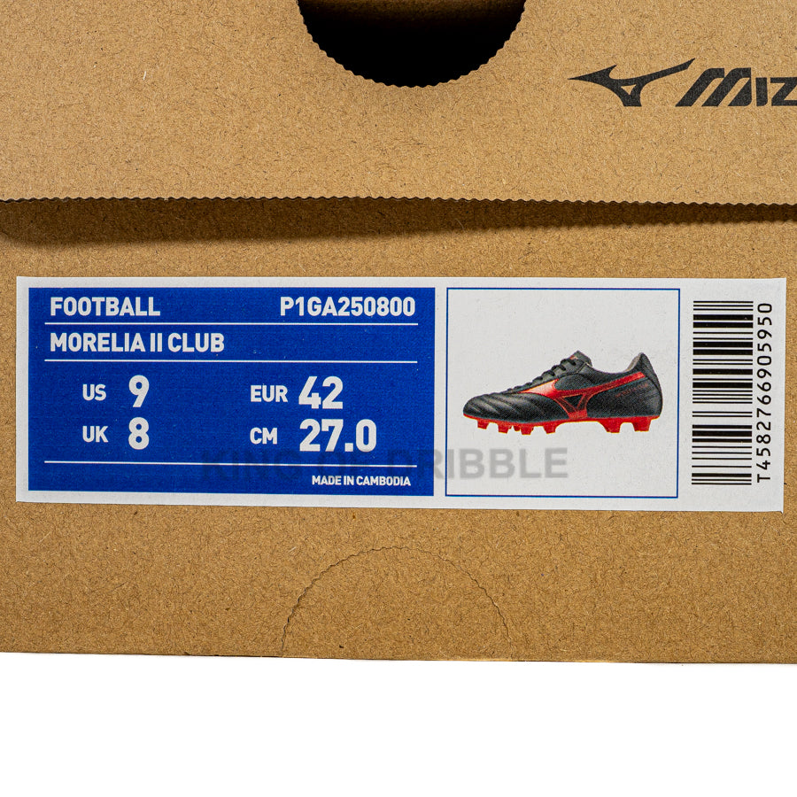 KING OF DRIBBLE Sepatu Bola Mizuno Morelia II Club P1GA250800 Original