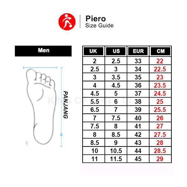 KING OF DRIBBLE Sepatu Casual Piero City Core Big Logo 210000106 Original