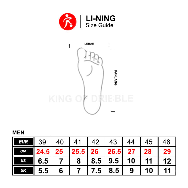 KING OF DRIBBLE Sepatu Badminton/Bulu Tangkis Li-ning Ultra Power AYTT045-3 Original