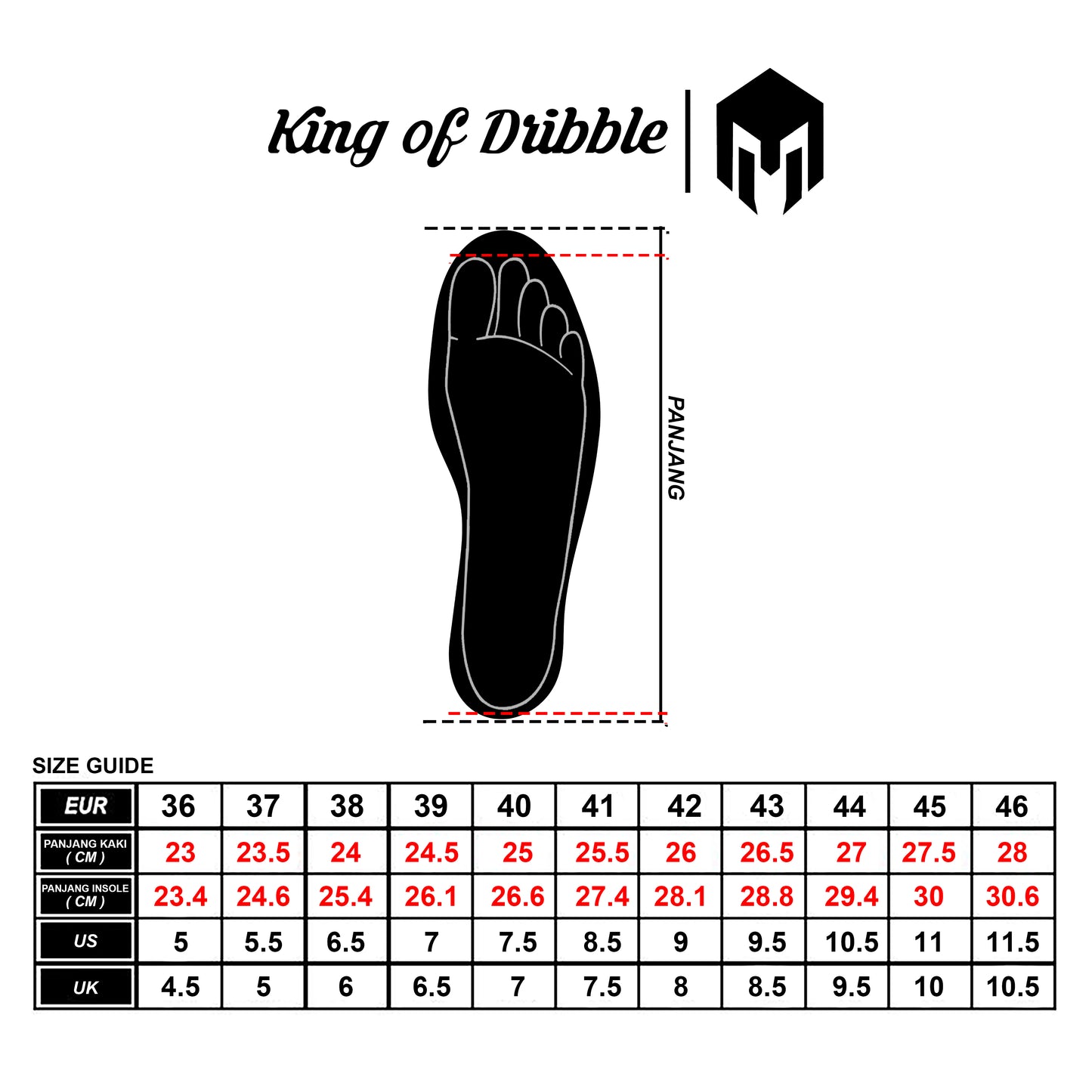 KING OF DRIBBLE Sepatu Sneakers Mills Revolt Edge 9702108 Original