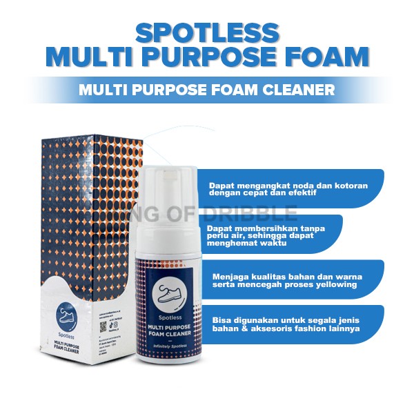 KING OF DRIBBLE Pembersih Sepatu Spotless Foam Cleaner 0317 Original