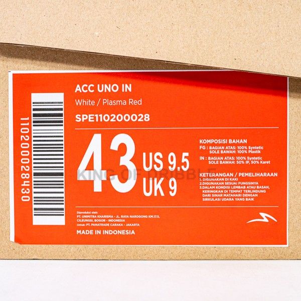 Sepatu Futsal Specs Acc Uno IN 110200028 Original BNIB