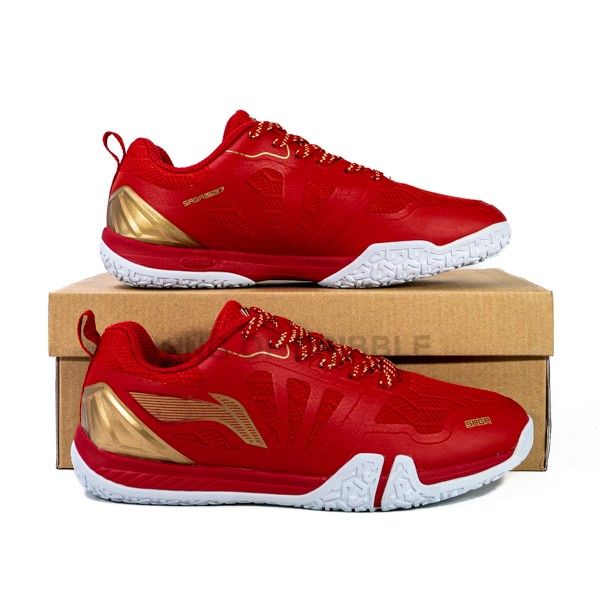 KING OF DRIBBLE Sepatu Badminton/Bulu Tangkis Li-Ning Saga Lite 7 AYTS089-2 Original