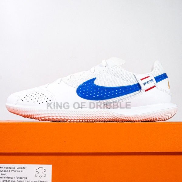 KING OF DRIBBLE Sepatu Futsal Nike Streetgato White DC8466-146 Original