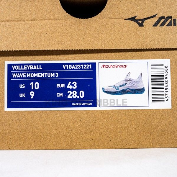 KING OF DRIBBLE Sepatu Volley Mizuno Wave Momentum 3 V1GA231221 Original