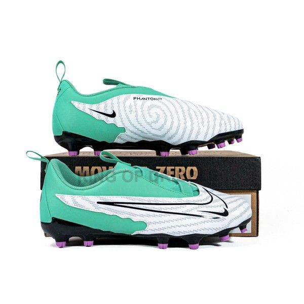 KING OF DRIBBLE Sepatu Bola Anak Nike JR Phantom GX Academy FG/MG DD9549-300 Original
