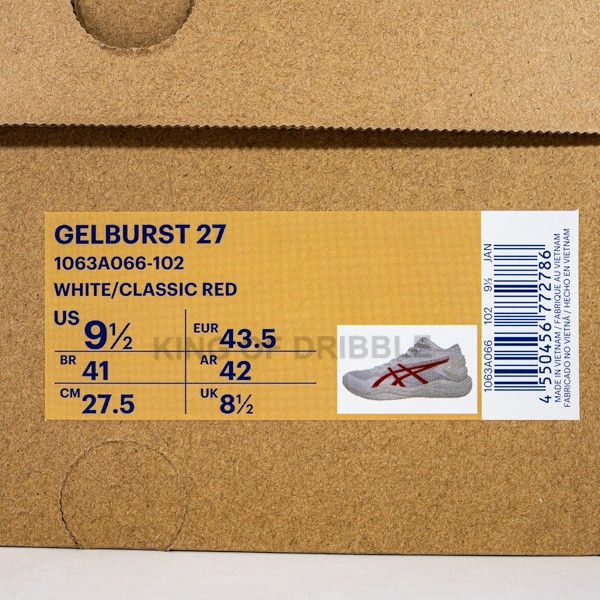 KING OF DRIBBLE Sepatu Volley Asics Gelburst 27 1063A066-102 Original