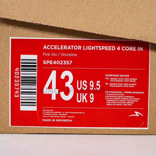 KING OF DRIBBLE Sepatu Futsal Specs Acc Lightspeed 4 Core IN 402357 Original