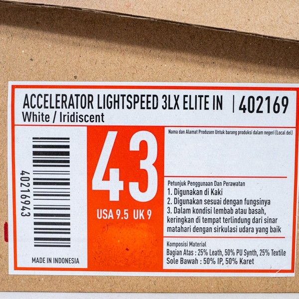 KING OF DRIBBLE Sepatu Futsal Specs Acc Lightspeed 3LX Elite IN 402169 Original