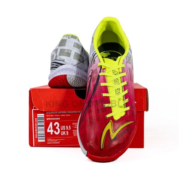KING OF DRIBBLE Sepatu Futsal Specs Acc Lightspeed 4 Nusantara Pack Pro IN 1020063 Original