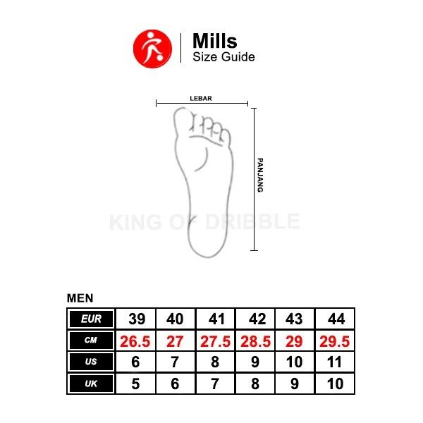 KING OF DRIBBLE Sandal Mills Flux 9900905 Original