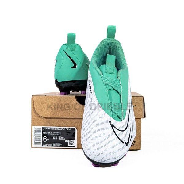 KING OF DRIBBLE Sepatu Bola Anak Nike JR Phantom GX Academy FG/MG DD9549-300 Original