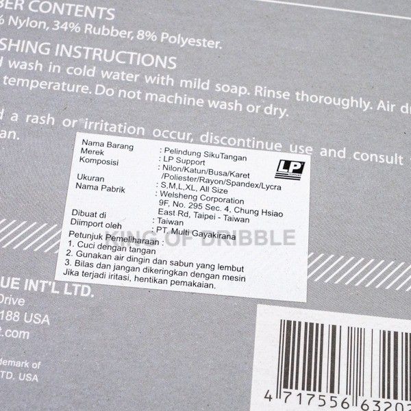 KING OF DRIBBLE Pelindung Siku Lp Support Elbow Wrap Cream LP-632 Original