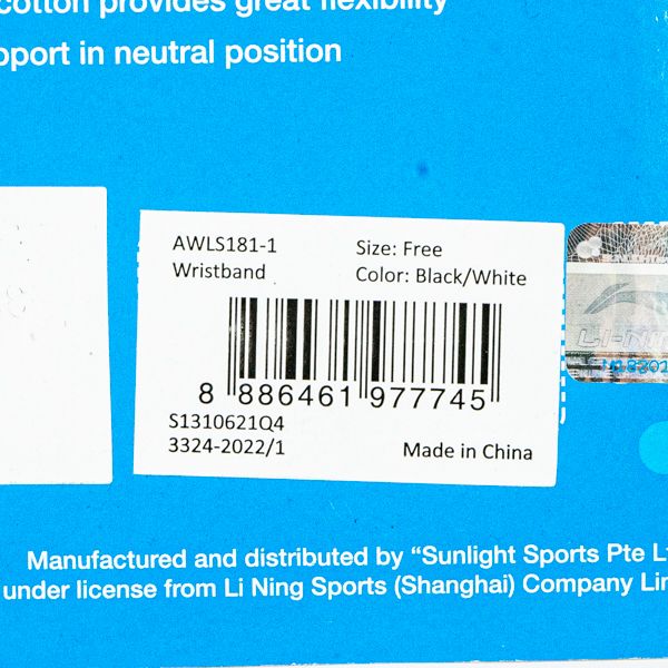 KING OF DRIBBLE Wristband Badminton/Bulu Tangkis Li-Ning AWLS181 Original