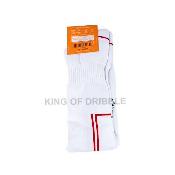 KING OF DRIBBLE Kaos kaki Futsal/Bola Ortus Eight Helios FB Socks White Ortred 27010001 Original