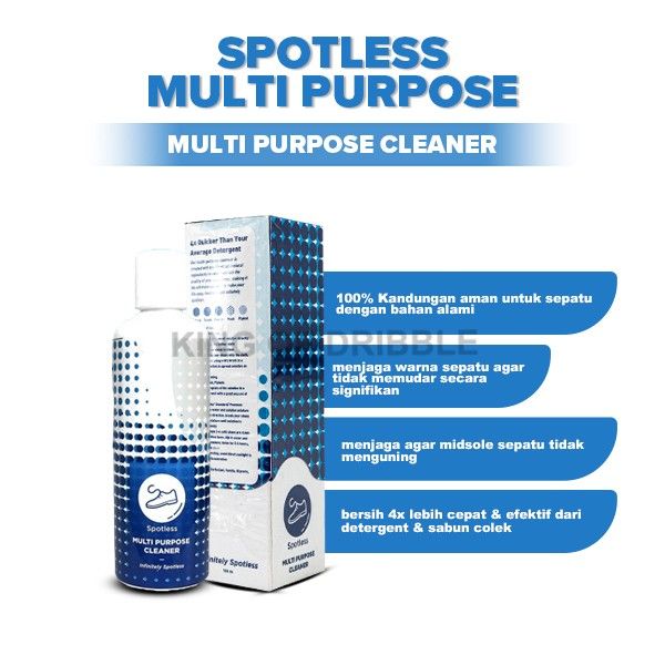 KING OF DRIBBLE Pembersih Sepatu Spotless Multi Purpose Cleaner 100ml 001 Original