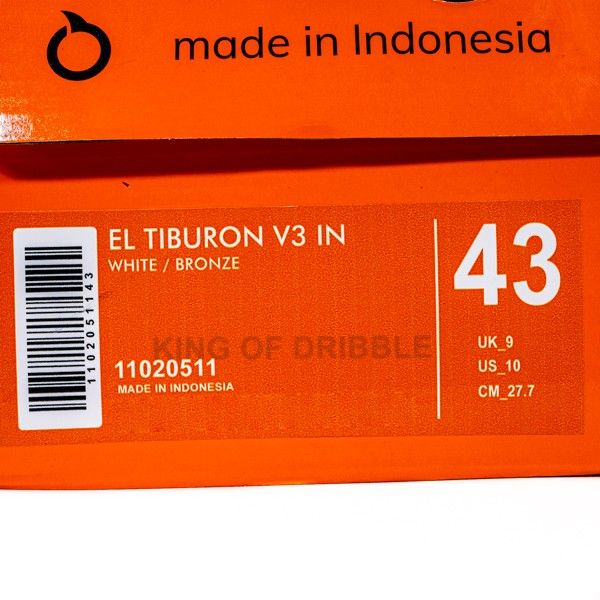 KING OF DRIBBLE Sepatu Futsal Ortuseight El Tiburon V3 IN 11020511 Original BNIB