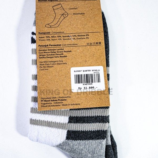 KING OF DRIBBLE Kaos Kaki Specs Element Quarter Socks W 904219 Original