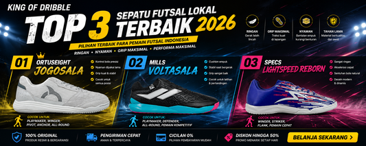 3 Sepatu Futsal Lokal Terbaik 2026, Mana Favoritmu?