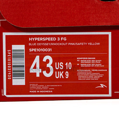 Sepatu Bola Specs Hyperspeed 3 FG 1010031 Original BNIB