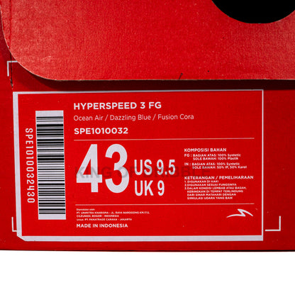 Sepatu Bola Specs Hyperspeed 3 FG 1010032 Original BNIB