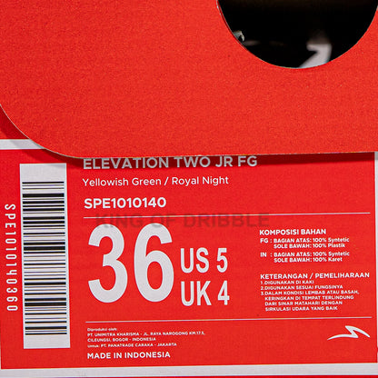 KING OF DRIBBLE Sepatu Bola Anak Specs Elevation Two JR FG 1010140 Original