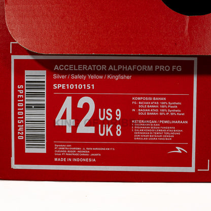 Sepatu Bola Specs Accelerator Alphaform Pro FG 1010151 Original BNIB