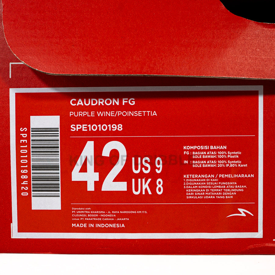 Sepatu Bola Specs Caudron FG 1010198 Original BNIB