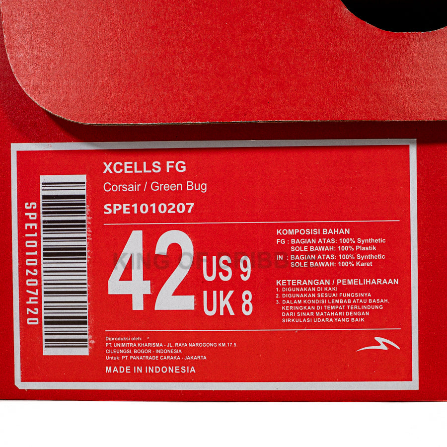 KING OF DRIBBLE Sepatu Bola Specs Xcells FG 1010207 Original
