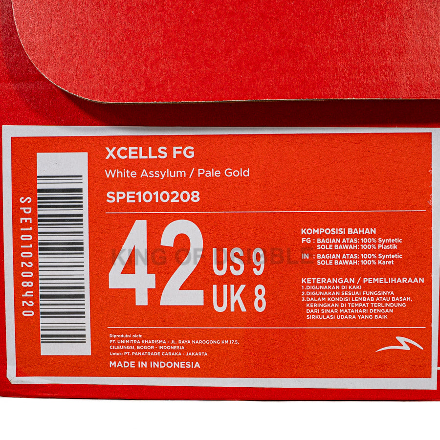 KING OF DRIBBLE Sepatu Bola Specs Xcells FG 1010208 Original