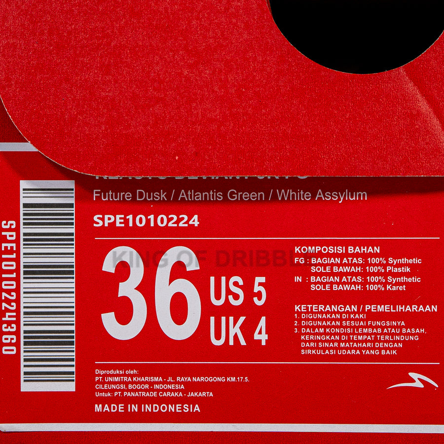 KING OF DRIBBLE Sepatu Bola Anak Specs Reacto Deviant JR FG 1010224 Original