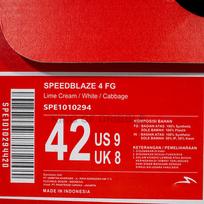 KING OF DRIBBLE Sepatu Bola Specs Speedblaze 4 FG 1010294 Original