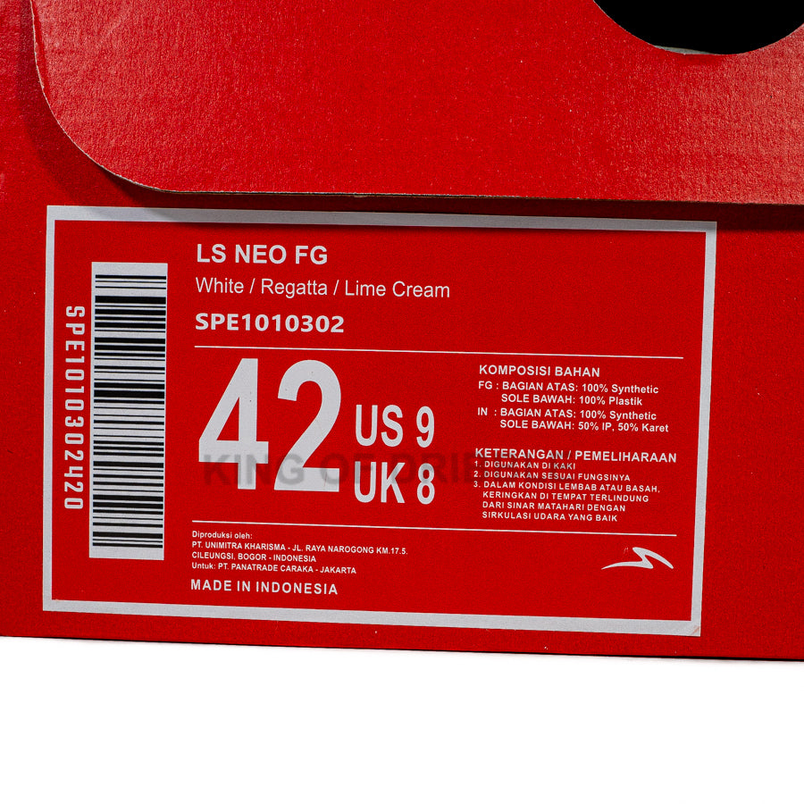 KING OF DRIBBLE Sepatu Bola Specs Ls Neo FG 1010302 Original