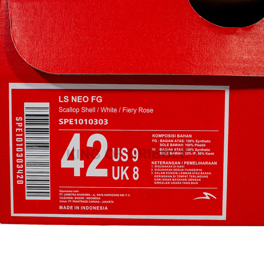 KING OF DRIBBLE Sepatu Bola Specs Ls Neo FG 1010303 Original