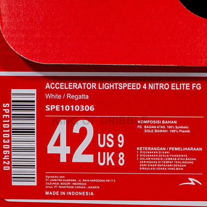 KING OF DRIBBLE Sepatu Bola Specs Accelerator Lightspeed 4 Nitro Elite FG 1010306 Original