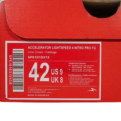 KING OF DRIBBLE Sepatu Bola Specs Accelerator Lightspeed 4 Nitro Pro FG 1010315 Original