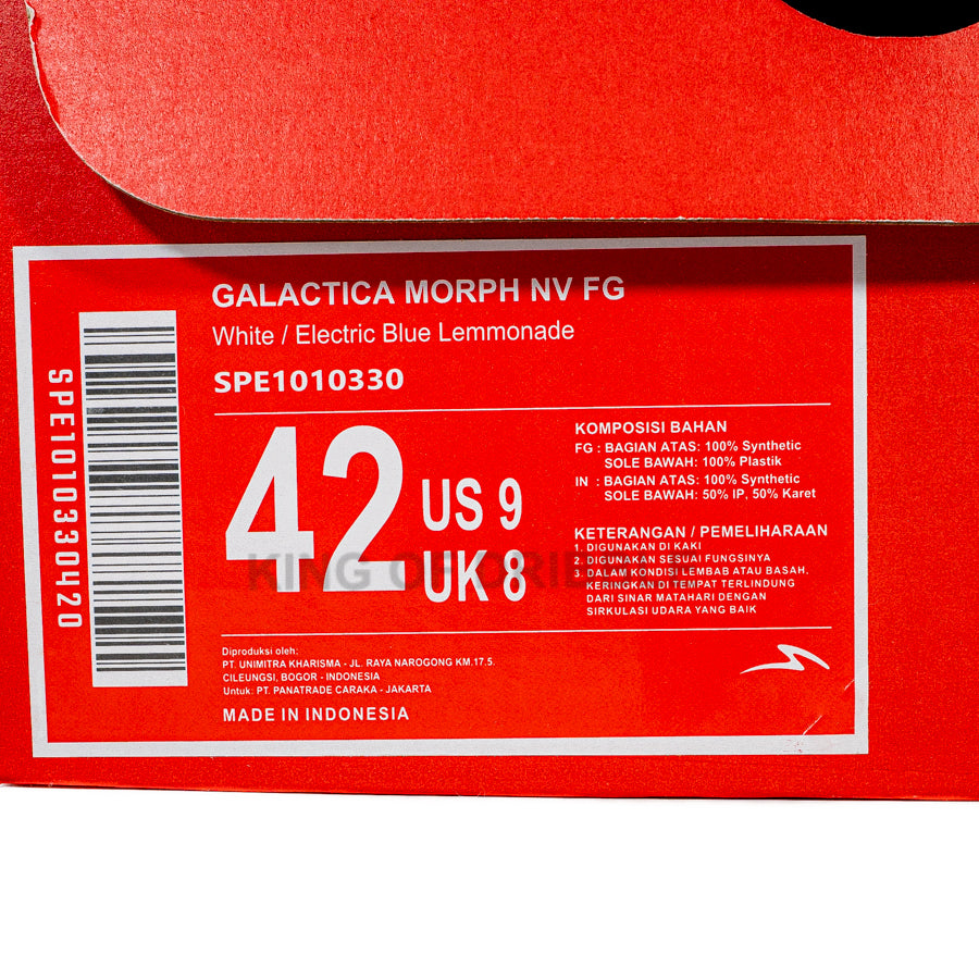 KING OF DRIBBLE Sepatu Bola Specs Galactica Morph Nv FG 1010330 Original