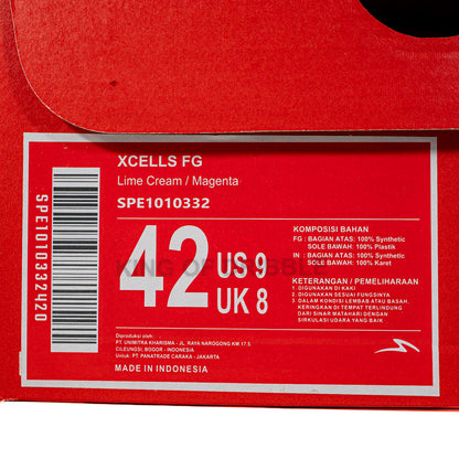 KING OF DRIBBLE Sepatu Bola Specs Xcells FG 1010332 Original