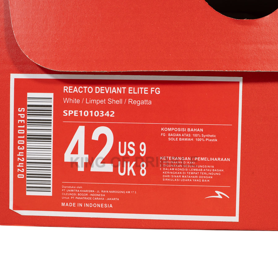 KING OF DRIBBLE Sepatu Bola Specs Reacto Deviant Elite FG 1010342 Original