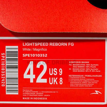 KING OF DRIBBLE Sepatu Bola Specs Lightspeed Reborn FG 1010352 Original