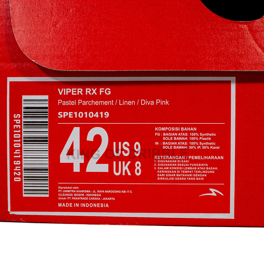 KING OF DRIBBLE Sepatu Bola Specs Viper RX FG 1010419 Original