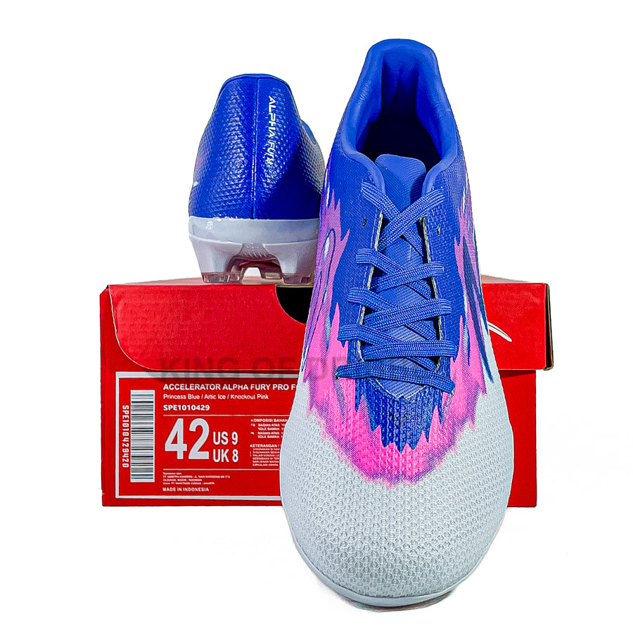 KING OF DRIBBLE Sepatu Bola Specs Accelerator Alpha Fury Pro FG 1010429 Original