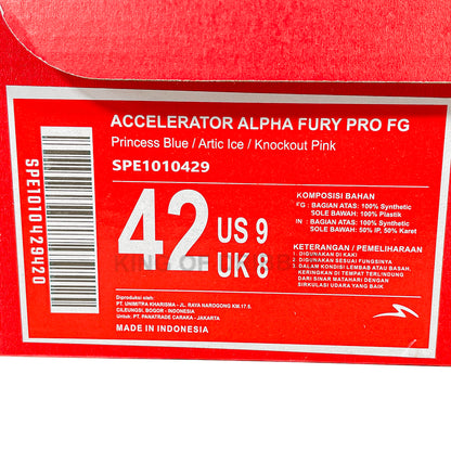 KING OF DRIBBLE Sepatu Bola Specs Accelerator Alpha Fury Pro FG 1010429 Original