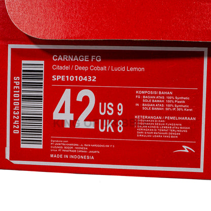 KING OF DRIBBLE Sepatu Bola Specs Carnage FG 1010432 Original