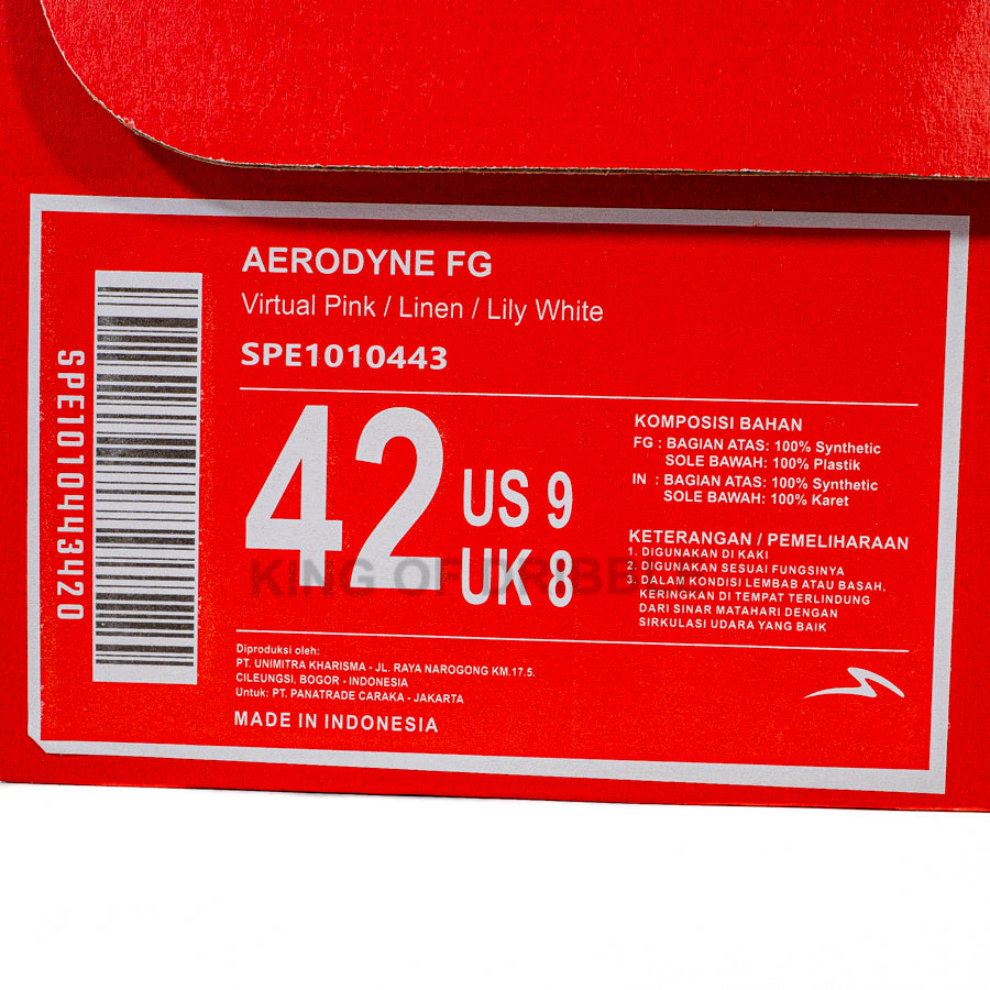 KING OF DRIBBLE Sepatu Bola Specs Aerodyne FG 1010443 Original