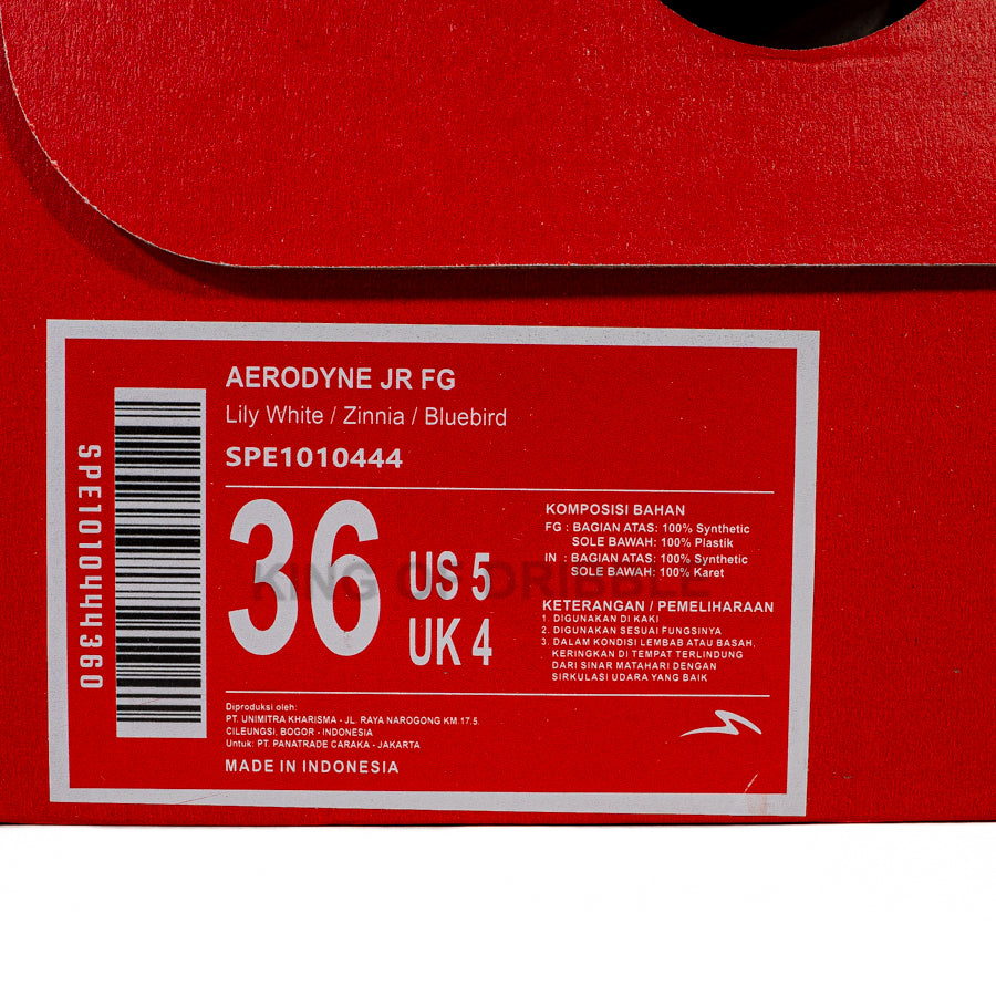 KING OF DRIBBLE Sepatu Bola Anak Specs Aerodyne JR FG 1010444 Original