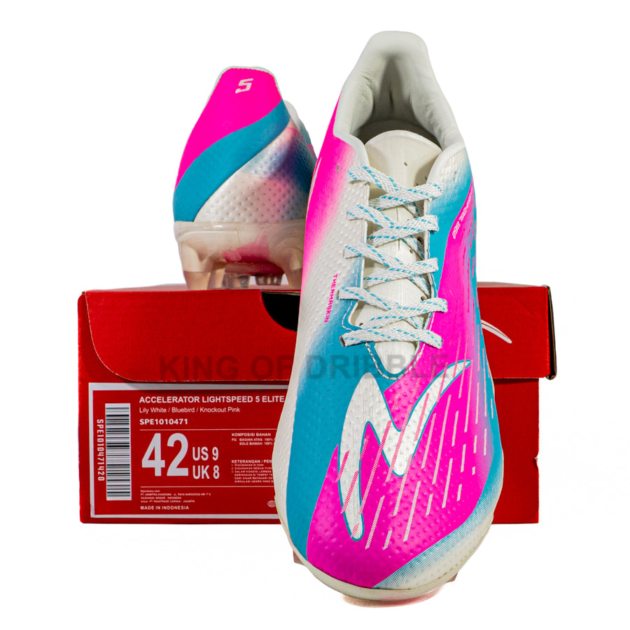 KING OF DRIBBLE Sepatu Bola Specs Accelerator Lightspeed 5 Elite FG 1010471 Original