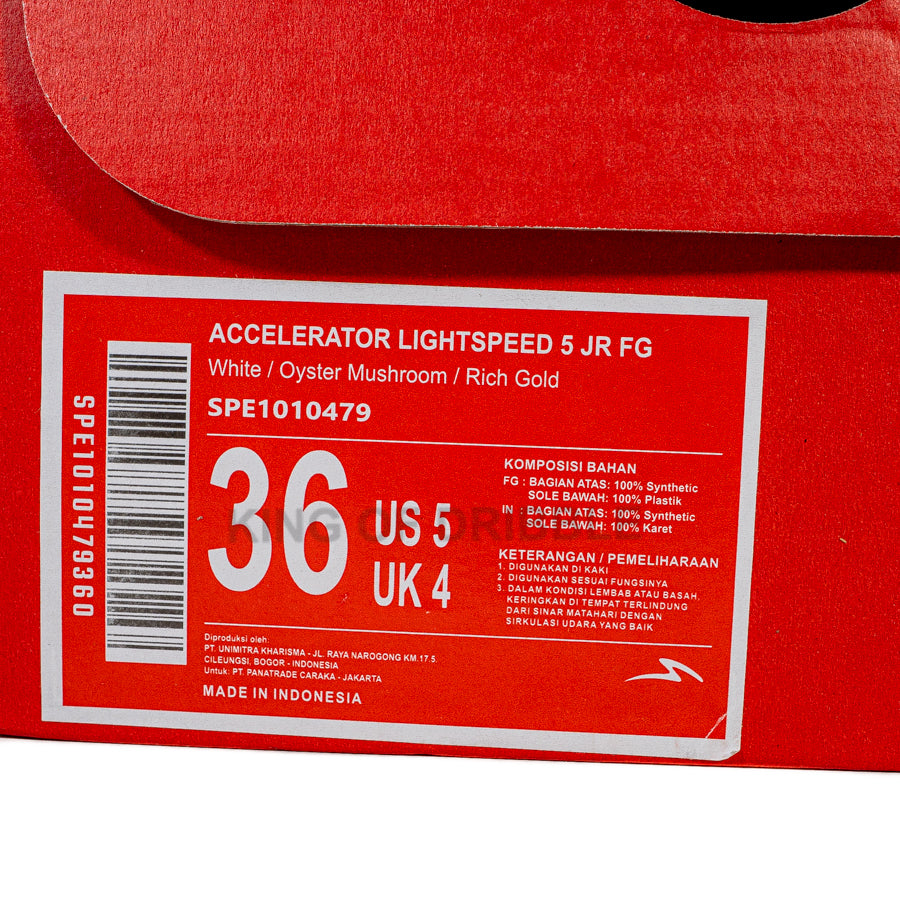 KING OF DRIBBLE Sepatu Bola Anak Specs Accelerator Lightspeed 5 JR FG 1010479 Original