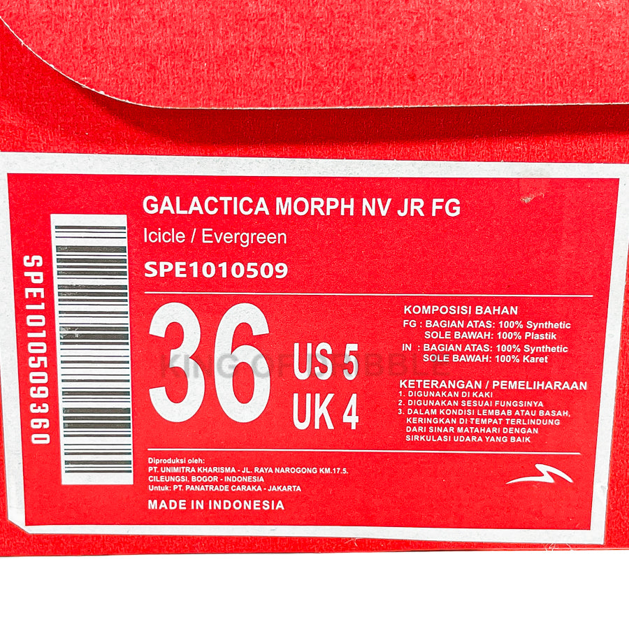 KING OF DRIBBLE Sepatu Bola Anak Specs Galactica Morph Nv JR FG 1010509 Original